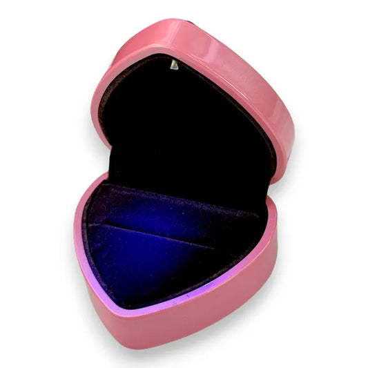 Elegant Balabinka LED Heart Ring Box