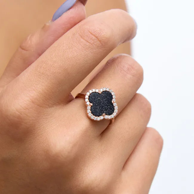 Balabinka Silver Ring Clover