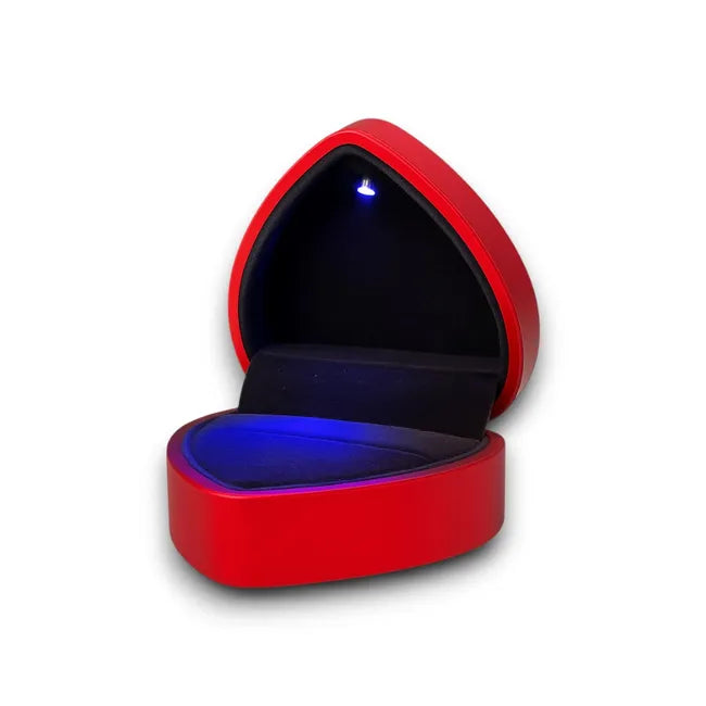 Elegant Balabinka LED Heart Ring Box