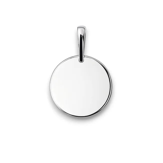 Balabinka Silver Engraving Pendant “Coin”