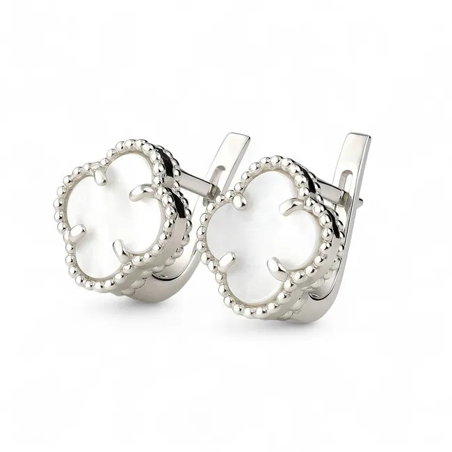Balabinka Silver Clover Earrings