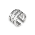 Balabinka Silver Phalange Ring “Three Lines”