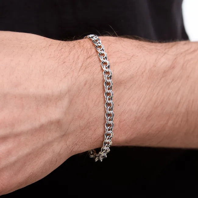Balabinka Silver Flat Bismarck Bracelet