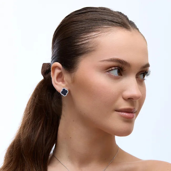 Balabinka Silver Earrings Clover