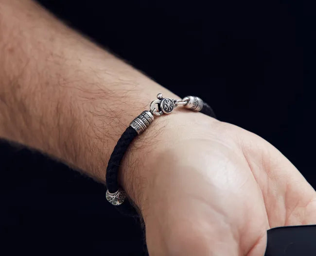 Balabinka Silver “Heritage Round” Silk Bracelet