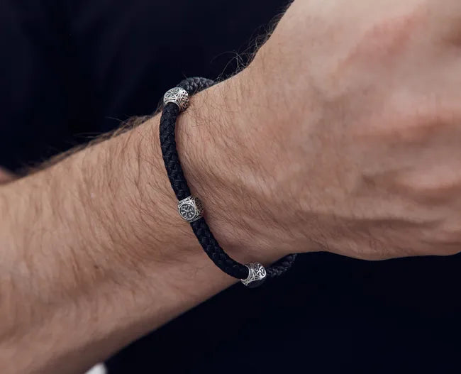 Balabinka Silver “Heritage Round” Silk Bracelet