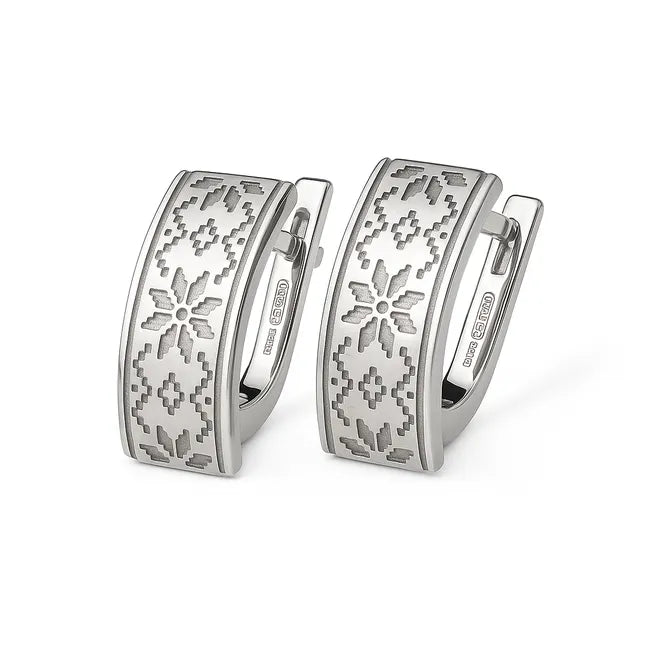 Balabinka Silver Earrings Ornament