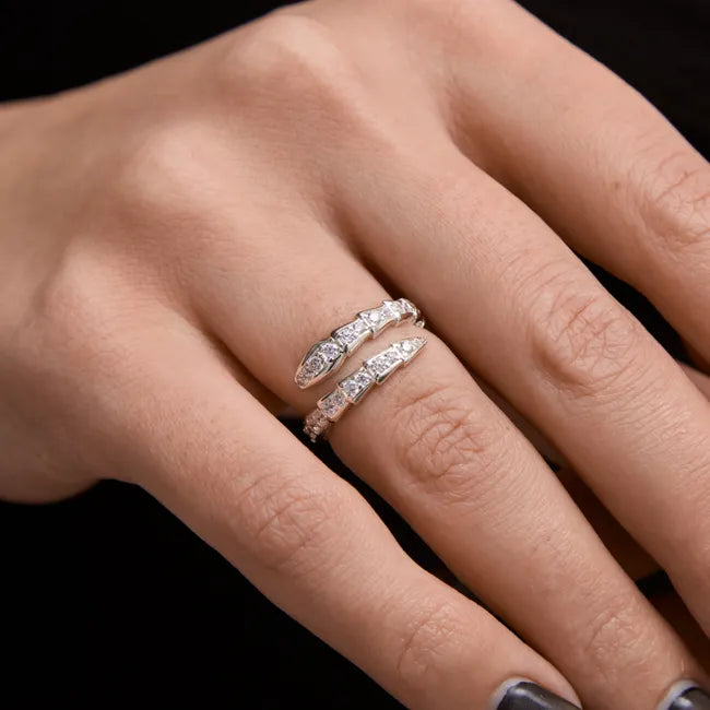 Balabinka Silver Snake Ring