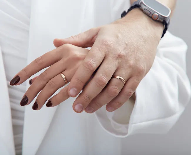 Balabinka Silver Classic Fusion Wedding Band