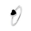 Balabinka Silver “Black Heart” Ring