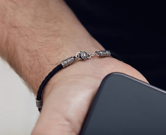 Balabinka Silver “Power” Silk Bracelet
