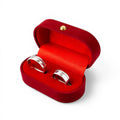 Balabinka Silver Couple Rings with Zirconia & Premium Velvet Gift Box