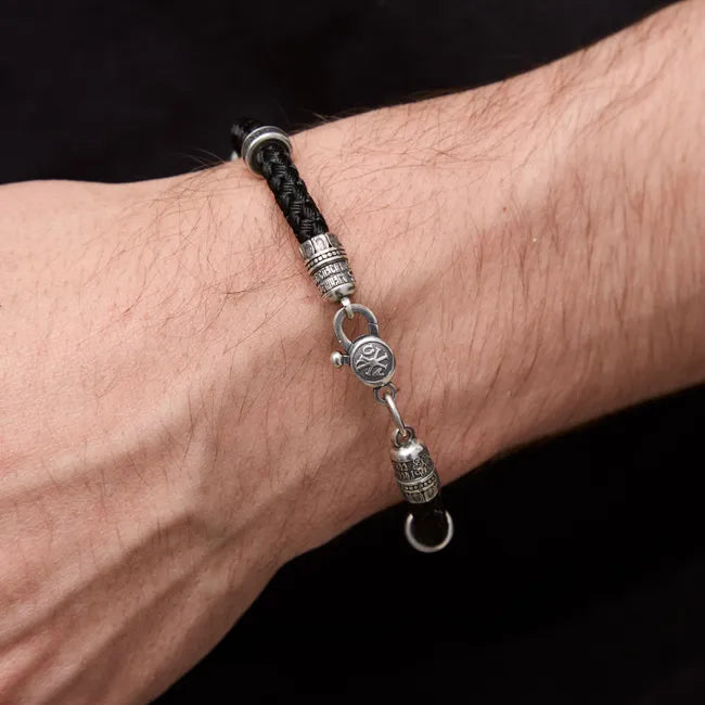 Balabinka Silver Silk Bracelet with Slim Inserts