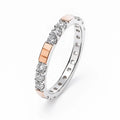 Balabinka Silver “Brenda” Ring with Gold Accent