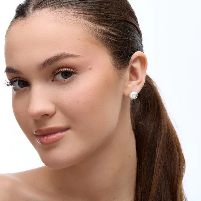 Balabinka Silver Ball Stud Earrings