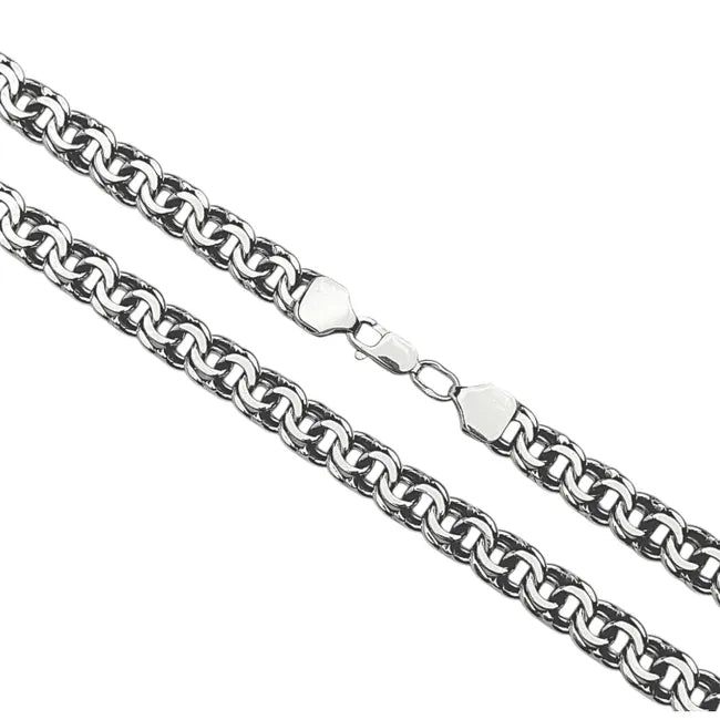 Balabinka Silver Flat Bismarck Chain