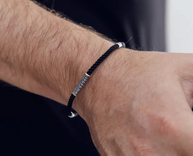 Balabinka Silver “Save & Protect” Silk Bracelet