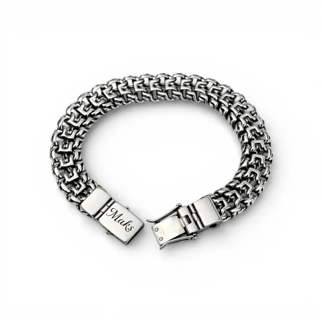 Balabinka Silver Bracelet Pharaoh with Box Clasp