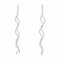 Balabinka Silver Earrings Spiral Threader