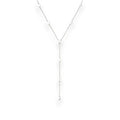 Balabinka Silver Coin Lariat Necklace