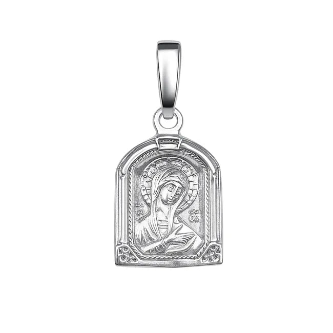 Balabinka Silver Virgin Mary Pendant