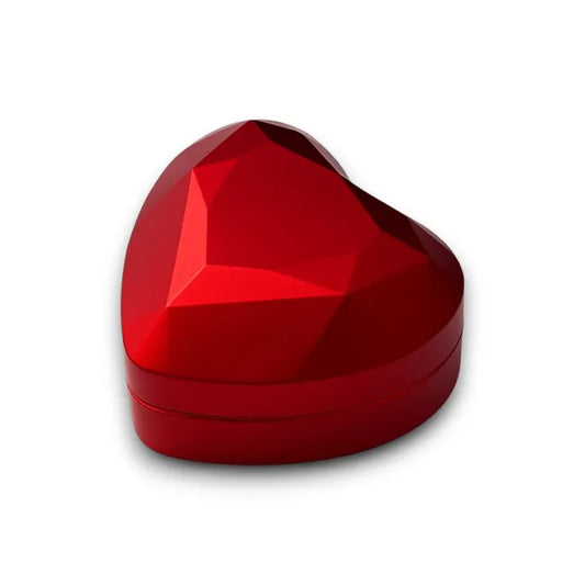 Elegant Balabinka LED Heart Ring Box