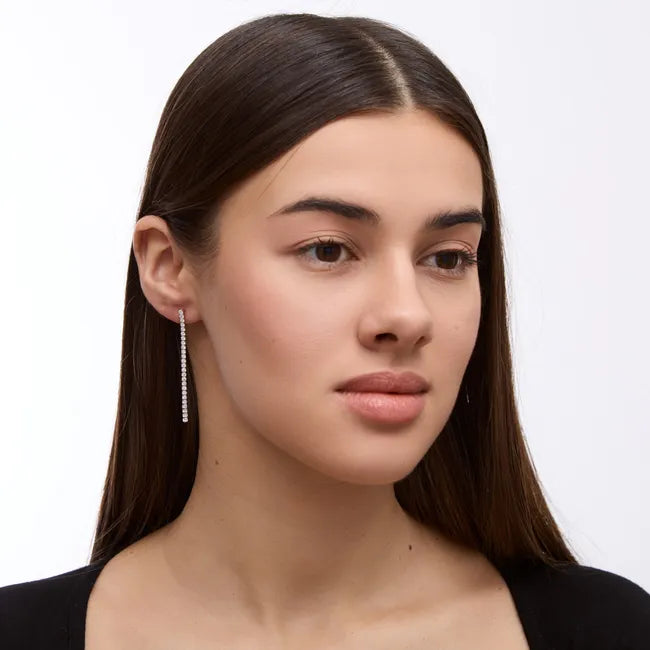 Balabinka Silver Earrings Zirconia Line