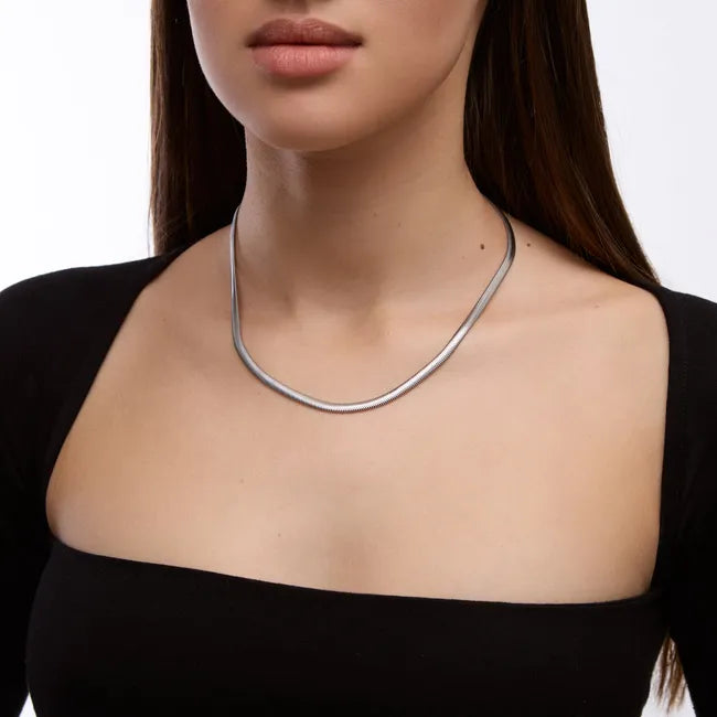 Balabinka Silver Chain Flat Snake