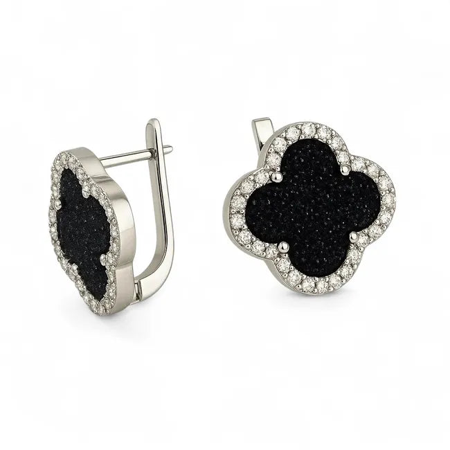 Balabinka Silver Earrings Clover