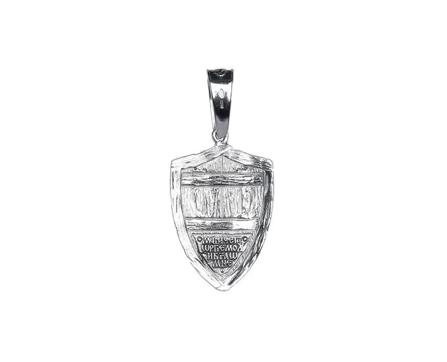 Balabinka Silver St. George Shield Pendant (Large)