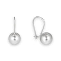 Balabinka Silver Ball Earrings with French Lock