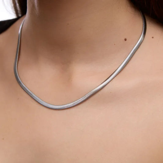 Balabinka Silver Chain Flat Snake