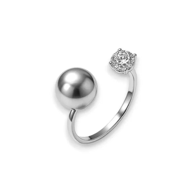 Balabinka Silver “Sphere & Spark” Ring