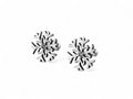 Balabinka Silver Snowflake Stud Earrings