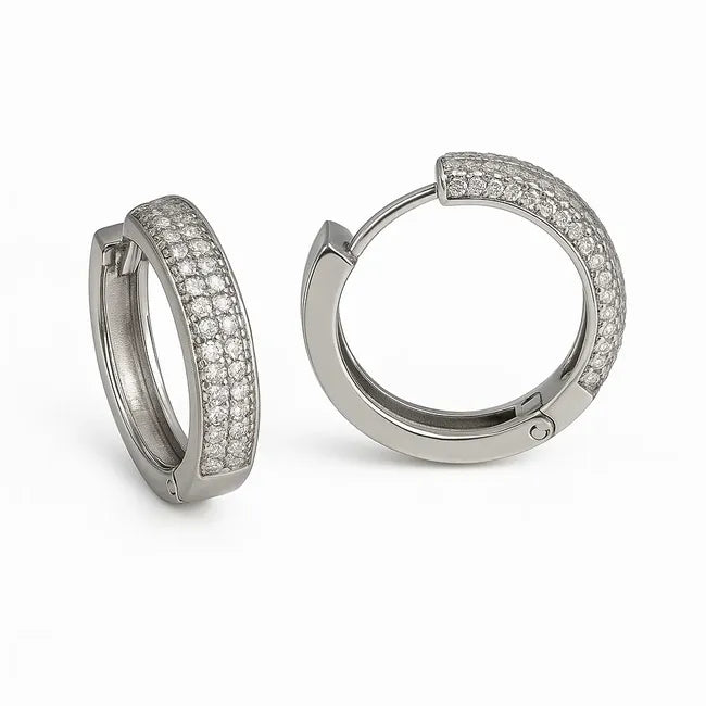Balabinka Silver Earrings Crystal