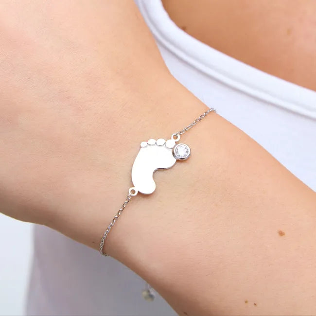 Balabinka Silver Bracelet Baby Foot