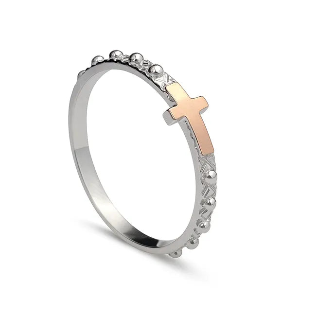 Balabinka Silver ring Vervechka with gold overlay