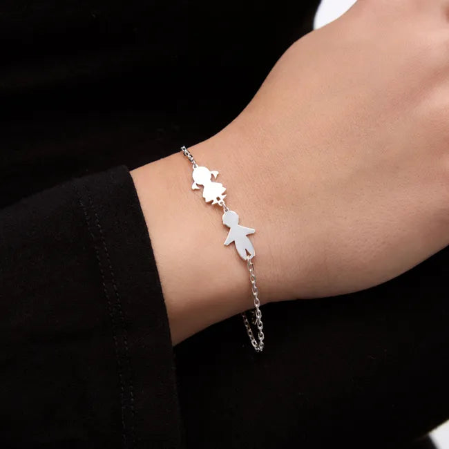 Balabinka Silver Engraving Bracelet Kids