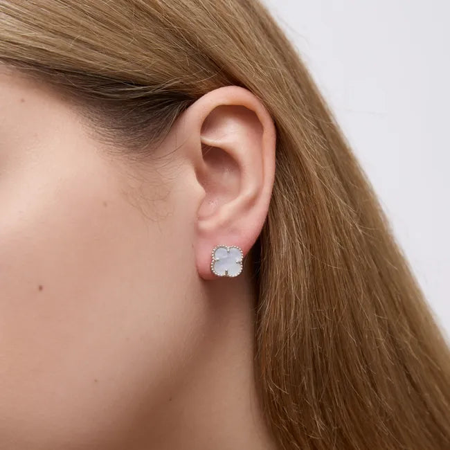 Balabinka Silver Clover Earrings