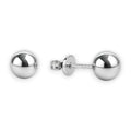 Balabinka Silver Stud Earrings Ball