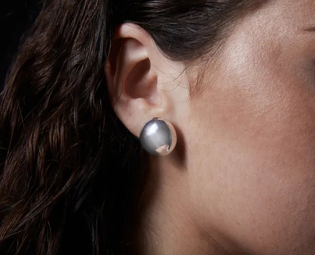 Balabinka Silver Earrings Hemisphere