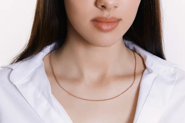 Balabinka Silver “Wheat” Gold-Plated Chain