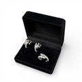 Balabinka Silver Set “Snake” — ring + earrings with gift case