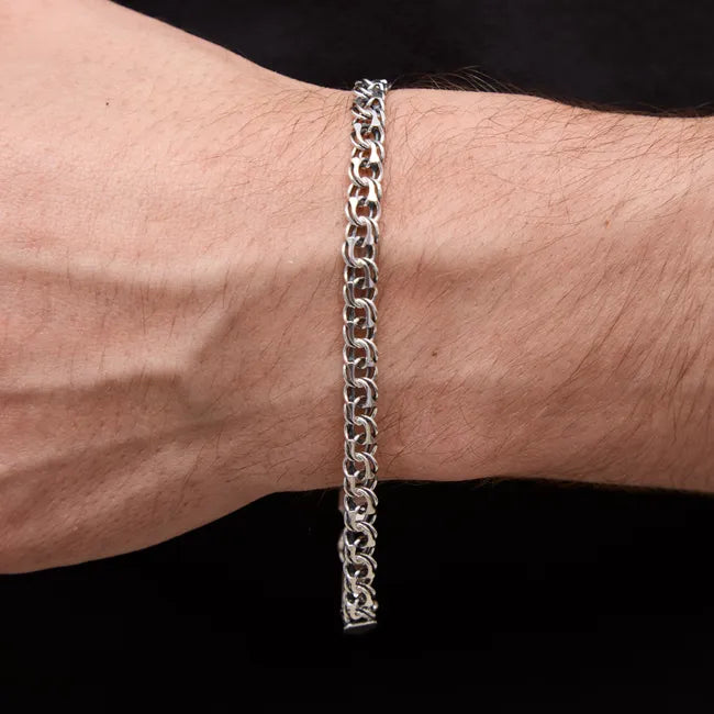 Balabinka Silver Flat Bismarck Bracelet