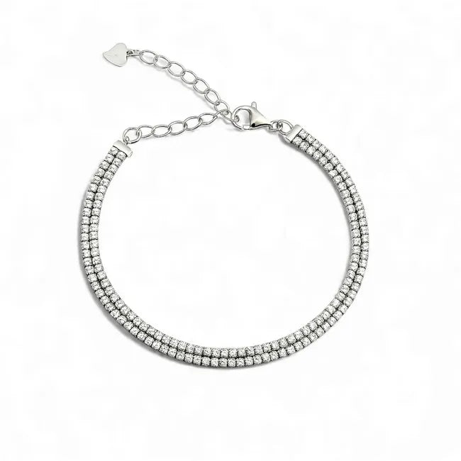 Balabinka Silver Bracelet Zirconia Line