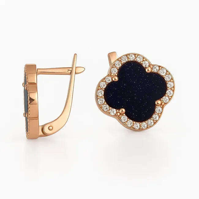 Balabinka Silver Earrings Clover