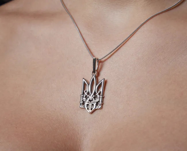 Balabinka Silver Tryzub Pendant