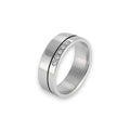 Balabinka Silver Wedding Band with Zirconia