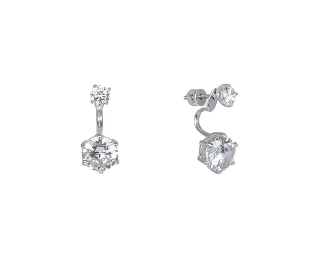 Balabinka Silver Jacket Earrings Sense