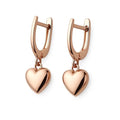 Balabinka Silver Drop Earrings Heart